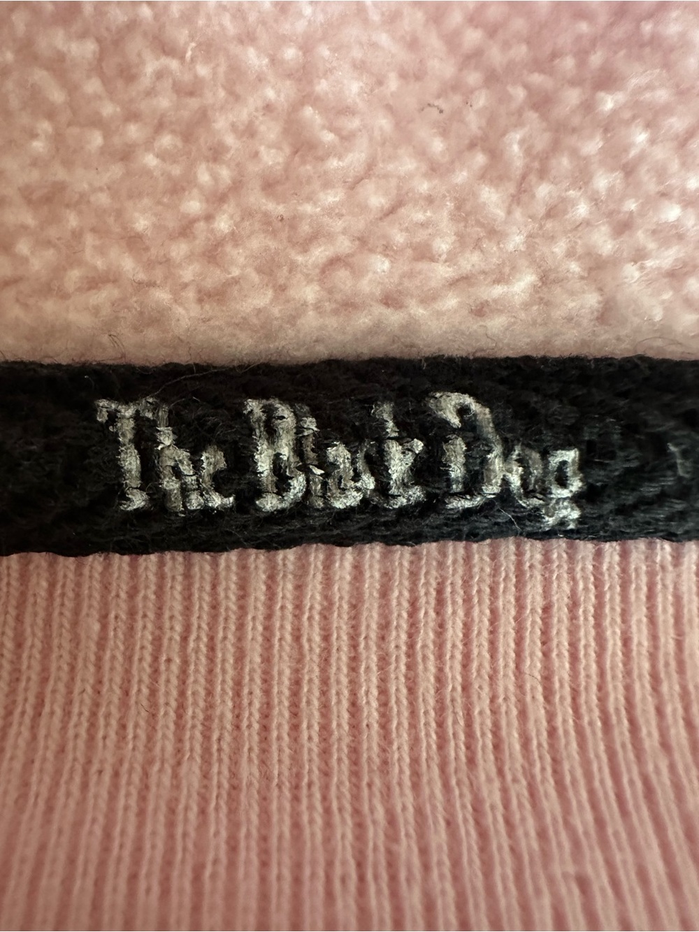 The Black Dog Pink Hoodie with Black Dog Graphic - Picture 4 of 7